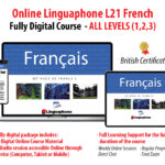 LINGUAPHONE L21 ONLINE FRENCH – FULLY DIGITAL COURSE – ALL LEVELS (1,2,3)