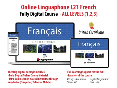 LINGUAPHONE L21 ONLINE FRENCH – FULLY DIGITAL COURSE – LEVEL 3