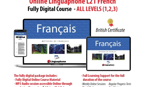 LINGUAPHONE L21 ONLINE FRENCH – FULLY DIGITAL COURSE – LEVEL 1