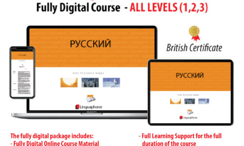ONLINE LINGUAPHONE COMPLETE RUSSIAN – FULLY DIGITAL COURSE – ALL LEVELS (1,2,3)