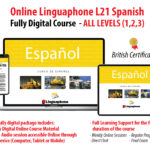 LINGUAPHONE L21 ONLINE SPANISH – FULLY DIGITAL COURSE – ALL LEVELS (1,2,3)