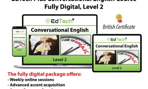 Online Conversational English – Fully Digital Course – Level 2