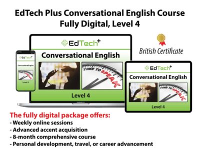 Online Conversational English – Fully Digital Course – Level 4