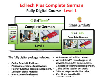 EdTech Plus Complete German – Fully Digital Course – Level 1