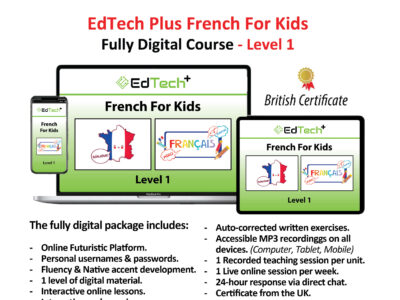 EdTech Plus French for Kids – Fully Digital Course – Level (1)