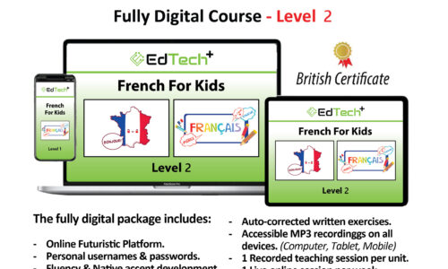 EdTech Plus French for Kids – Fully Digital Course – Level (2)